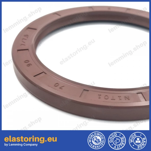 Pressure oil seal 70x90x7/7,5 N1T01 FPM [BABSL]